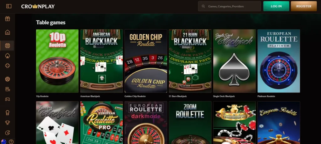 Crownplay pokies selection
